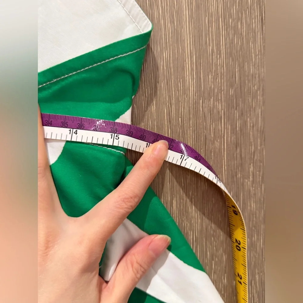 Milly Green and White Maxi Dress - Picture 14 of 15